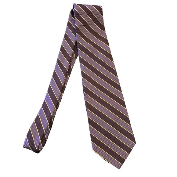 BROOKS Brothers Diagonal Striped Silk Tie - Picture 2 of 3
